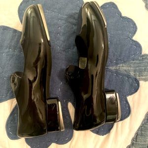 Big Girls black tap shoes